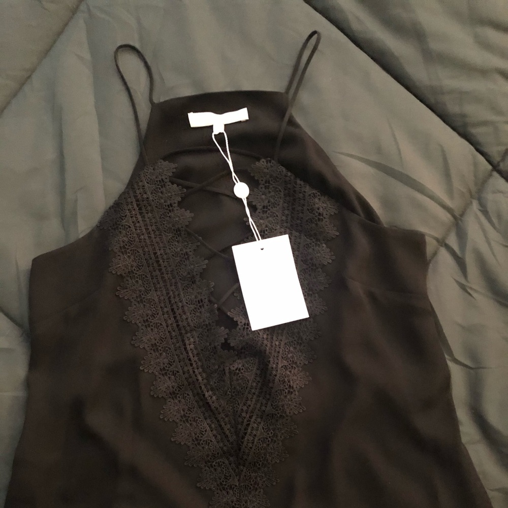 Black detailed top